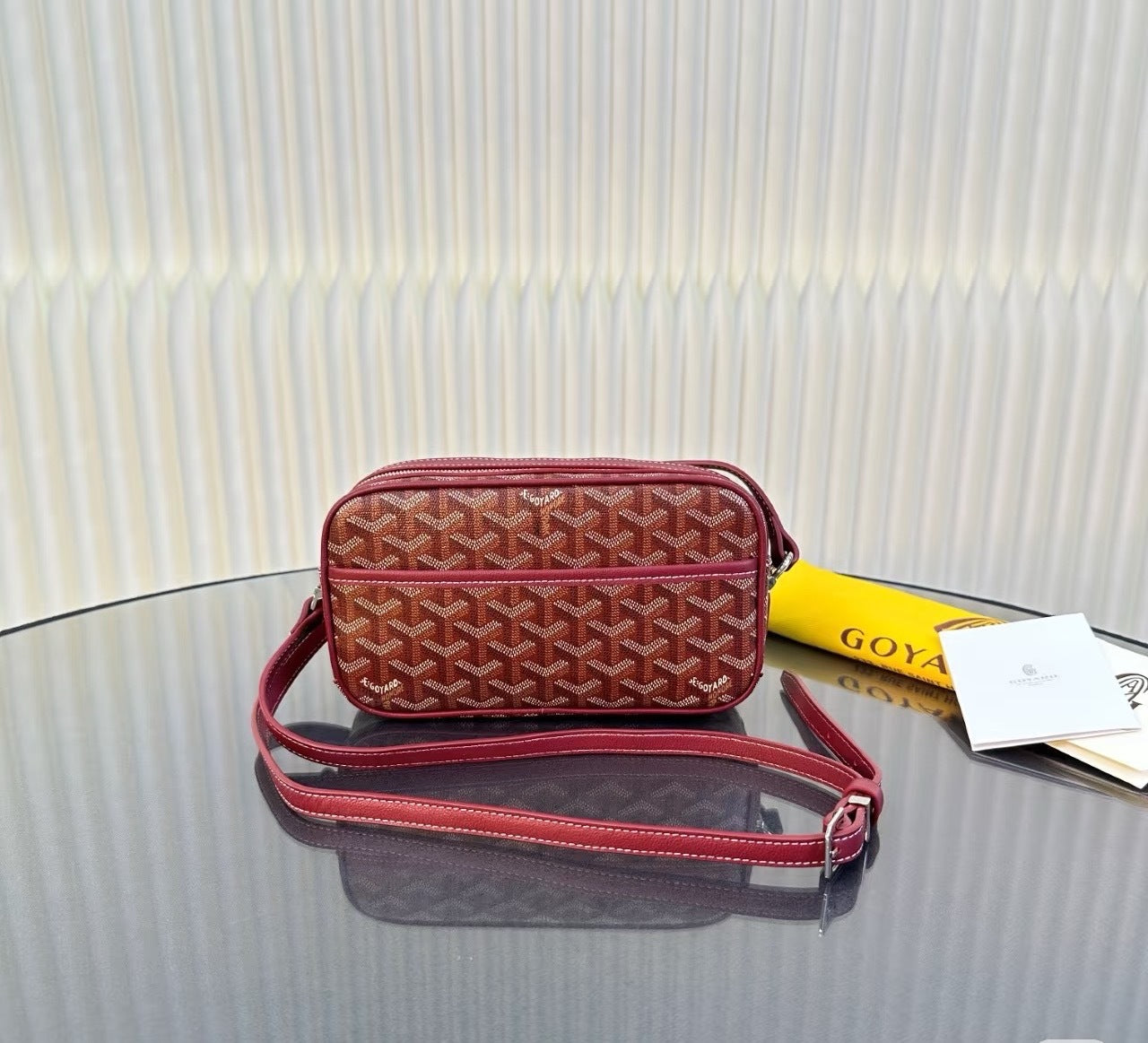 Goyard Signature Chevron Mini Crossbody Camera Bag