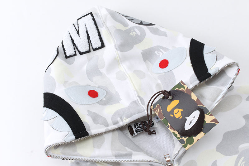 Bape white hoodie