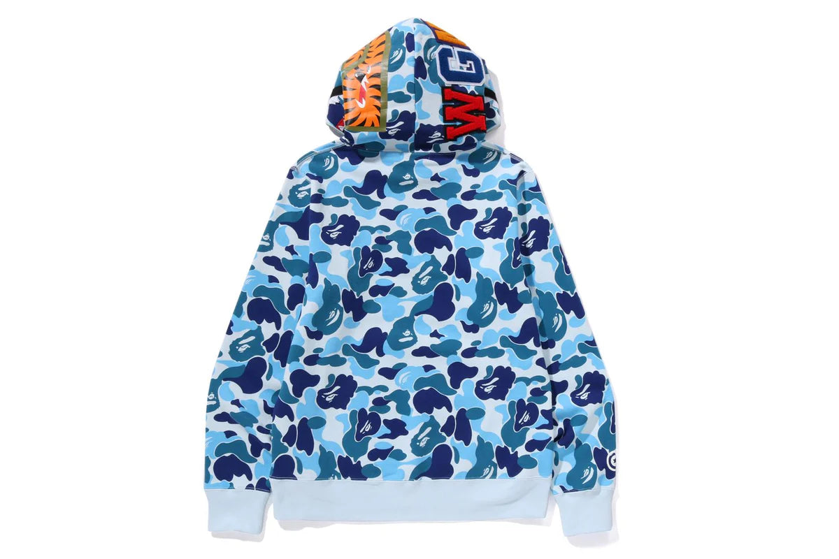 BAPE ABC Camo Shark Full Zip Hoodie (Blue)