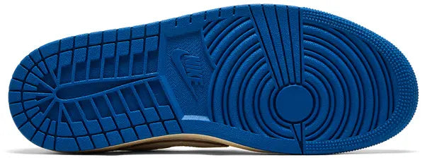 Travis Scott x fragment design x Air Jordan 1 Low OG White Blue