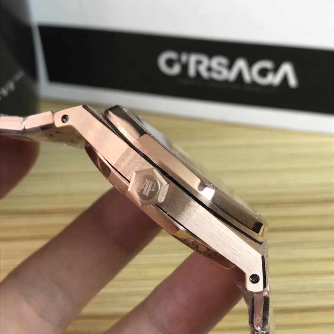 Audemars Piguet Royal Oak Frosted 15407 Skeleton Rose gold Dial