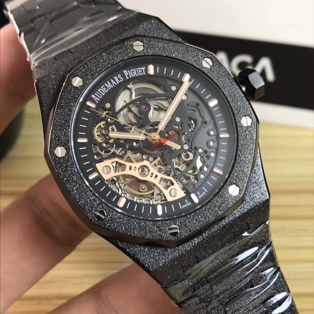 Audemars Piguet Royal Oak Frosted 15407 Skeleton Black Case