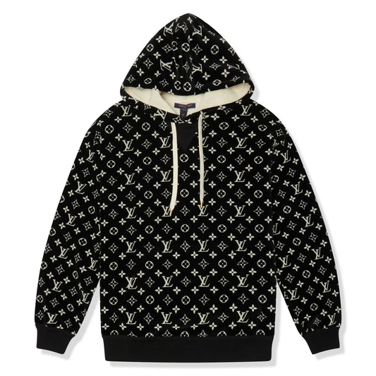 Louis Vuitton LV Monogram Oversized Black Hoodie