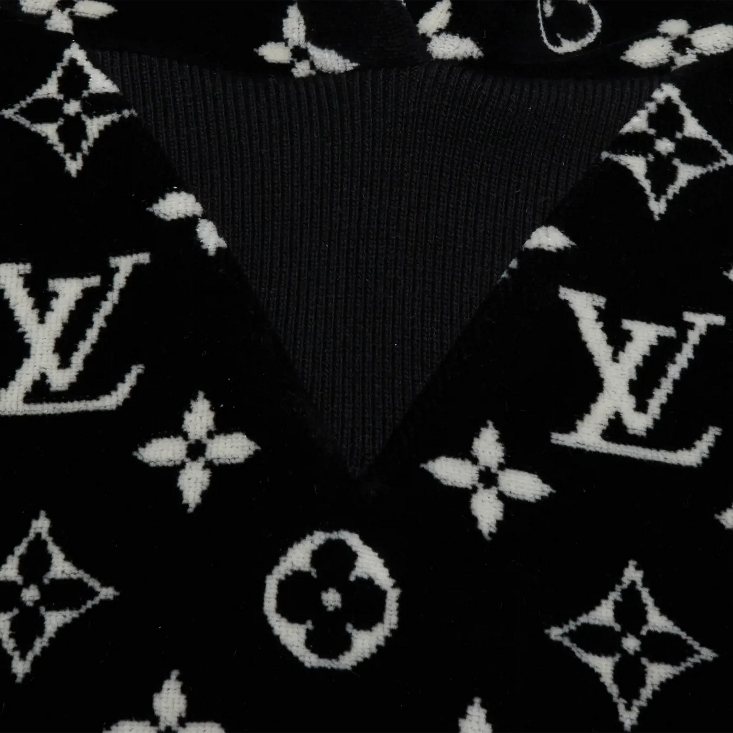 Louis Vuitton LV Monogram Oversized Black Hoodie
