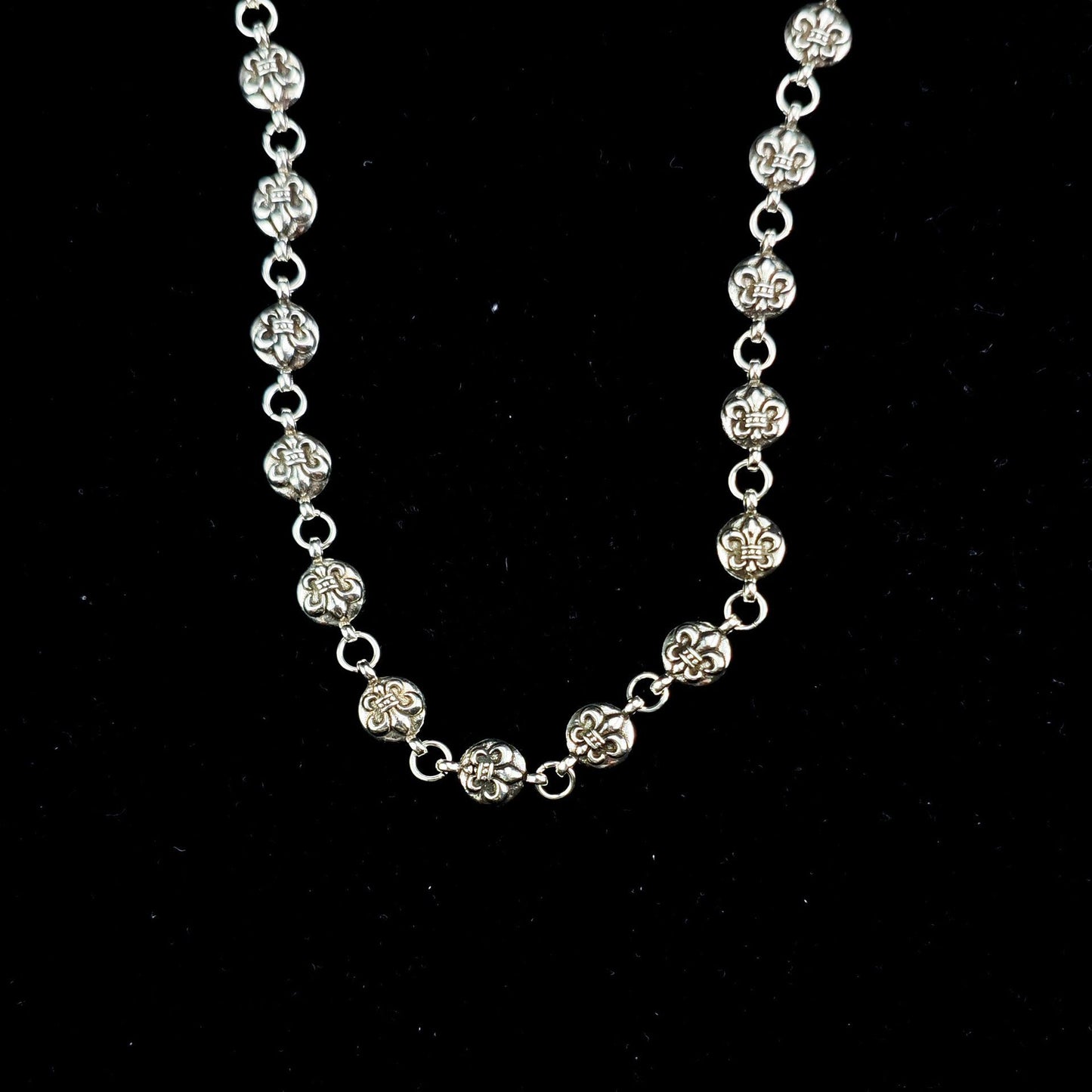 Chrome Hearts Vintage Cross & Anchor Necklace – Sterling Silver Gothic Jewellery