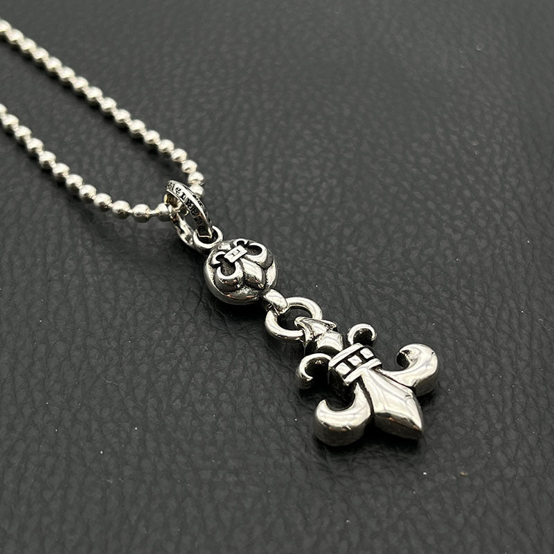 Chrome Hearts Vintage Cross & Anchor Necklace – Sterling Silver Gothic Jewellery