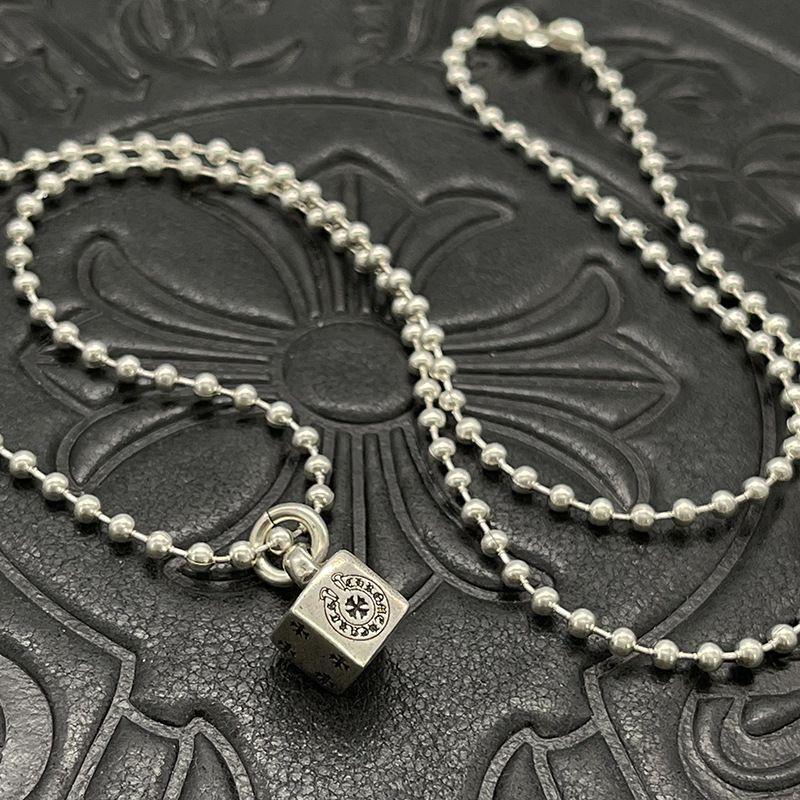 Chrome Hearts Vintage Cross & Anchor Necklace – Sterling Silver Gothic Jewellery