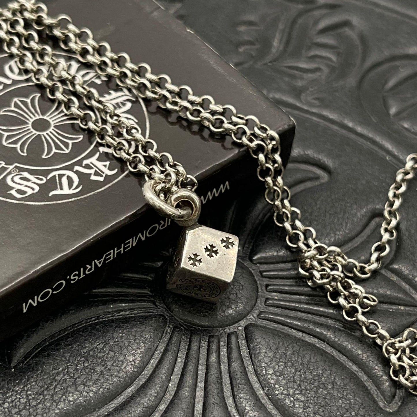 Chrome Hearts Vintage Cross & Anchor Necklace – Sterling Silver Gothic Jewellery