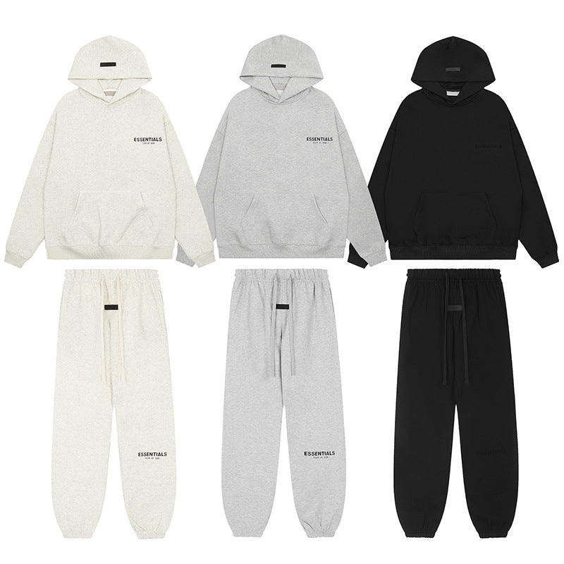ESSENTIALS 1977 Flocked Logo Hooded Sweatshirt