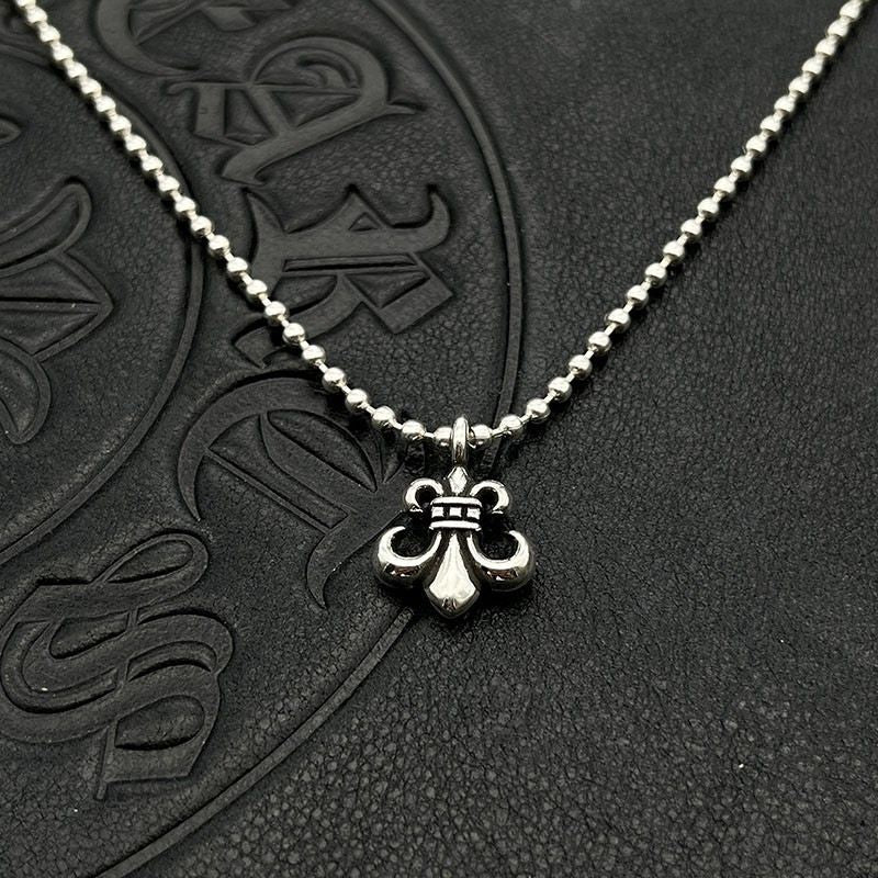 Chrome Hearts Vintage Cross & Anchor Necklace – Sterling Silver Gothic Jewellery