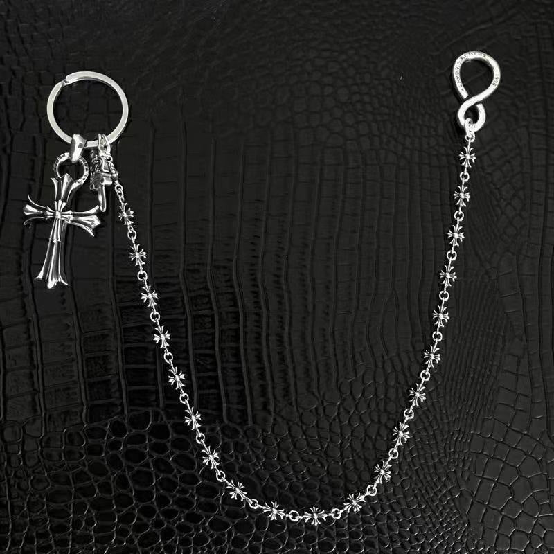 Chrome Hearts Vintage Cross & Anchor Necklace – Sterling Silver Gothic Jewellery
