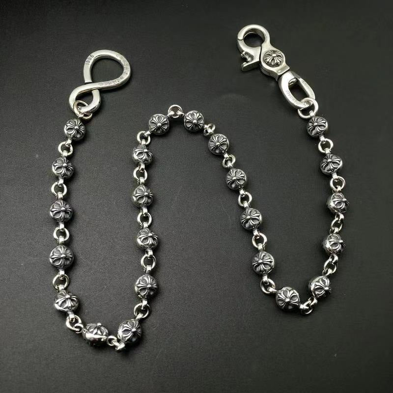Chrome Hearts Vintage Cross & Anchor Necklace – Sterling Silver Gothic Jewellery