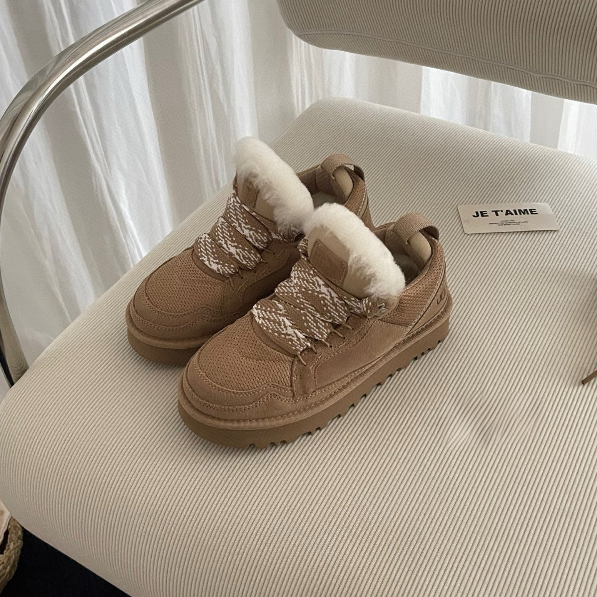 UGG Highland Lowmel Wool Platform Boots – Sheepskin Lined Snow Boots