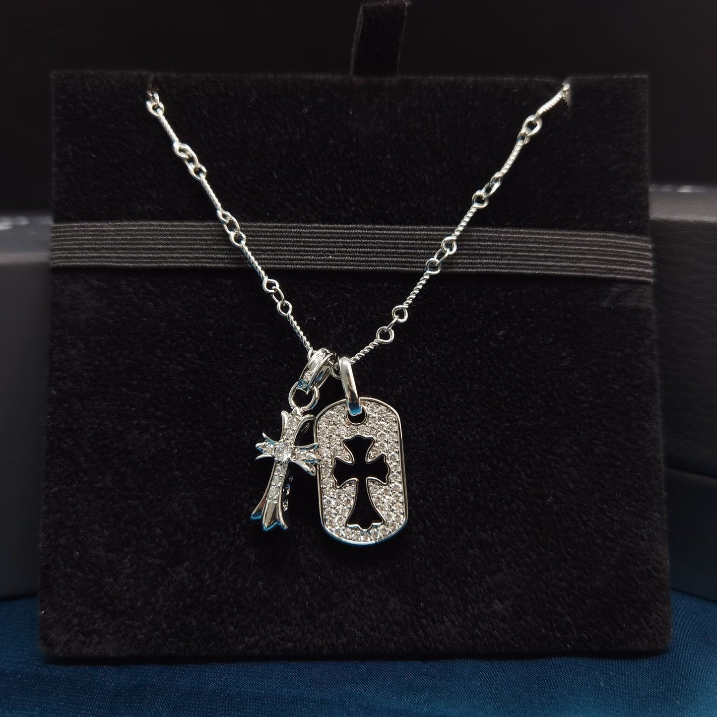 Chrome Hearts Vintage Cross & Anchor Necklace – Sterling Silver Gothic Jewellery