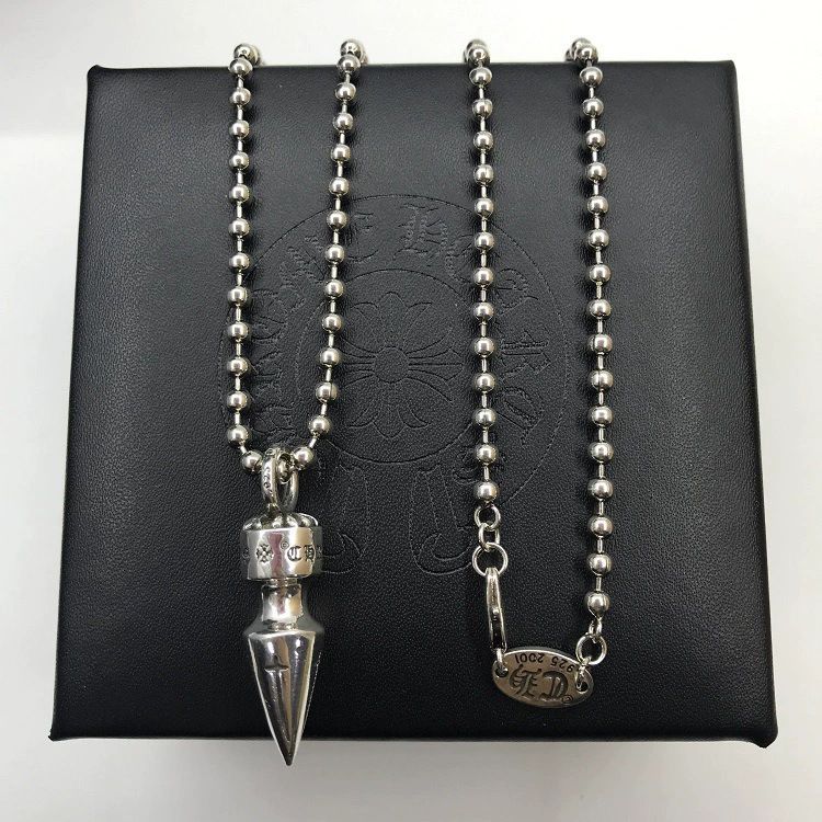 Chrome Hearts Vintage Cross & Anchor Necklace – Sterling Silver Gothic Jewellery