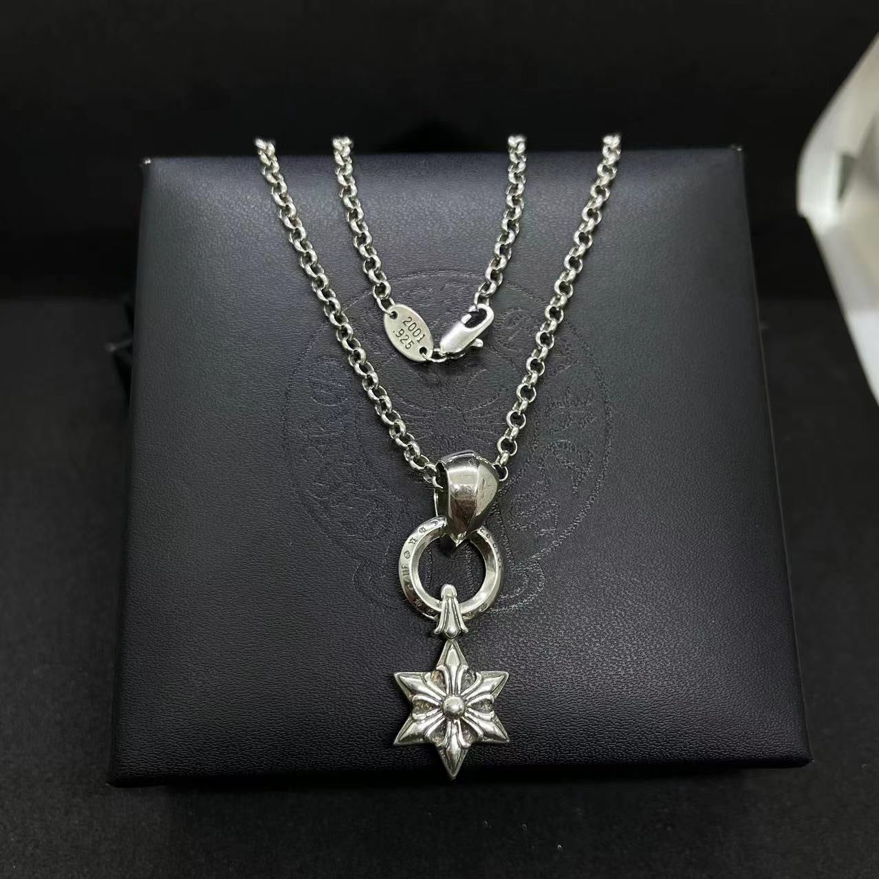 Chrome Hearts Vintage Cross & Anchor Necklace – Sterling Silver Gothic Jewellery