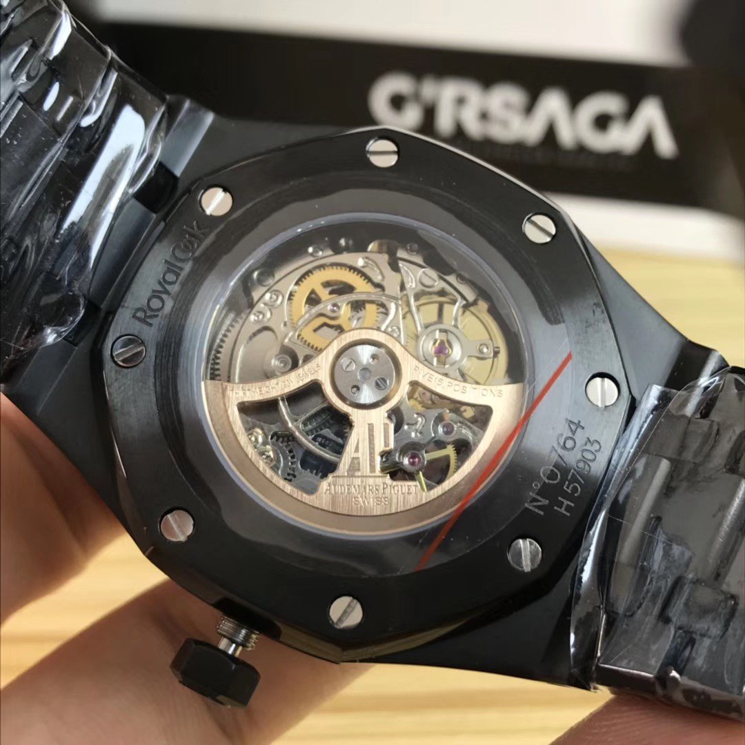 Audemars Piguet Royal Oak Frosted 15407 Skeleton Black Case